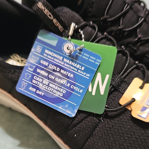 Skechers Black and White Slip-On Shoes - Picture 5 of 5